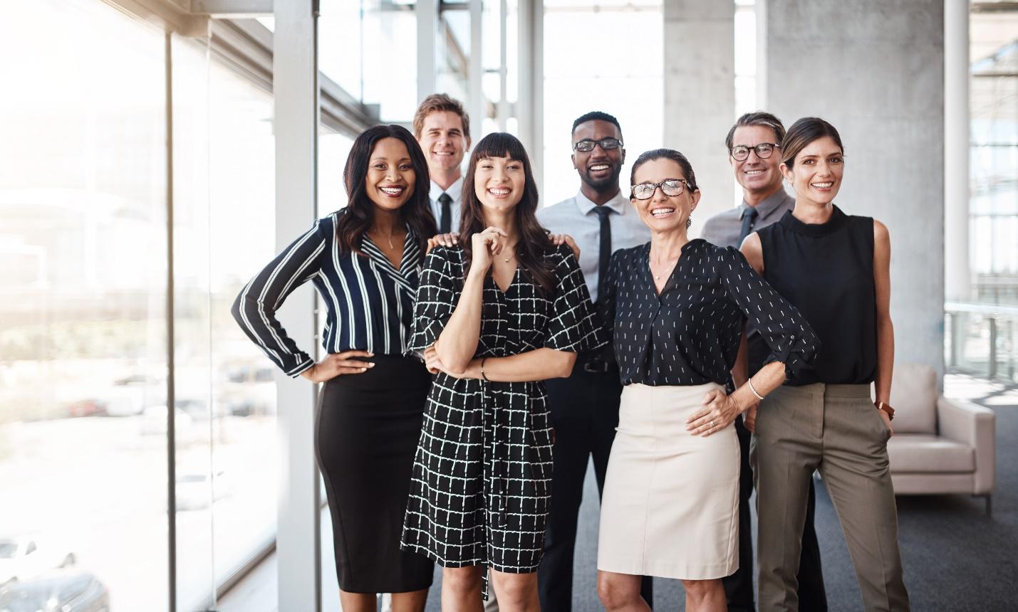 Group of people posing for a photo