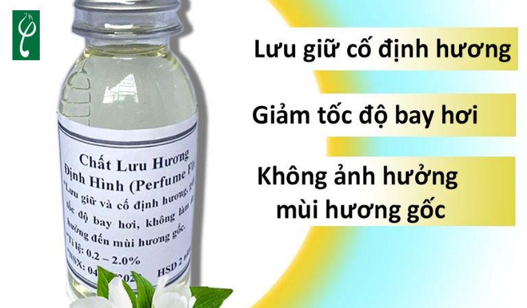 Chất định hương giữ cho hương thơm nước hoa được bền lâu