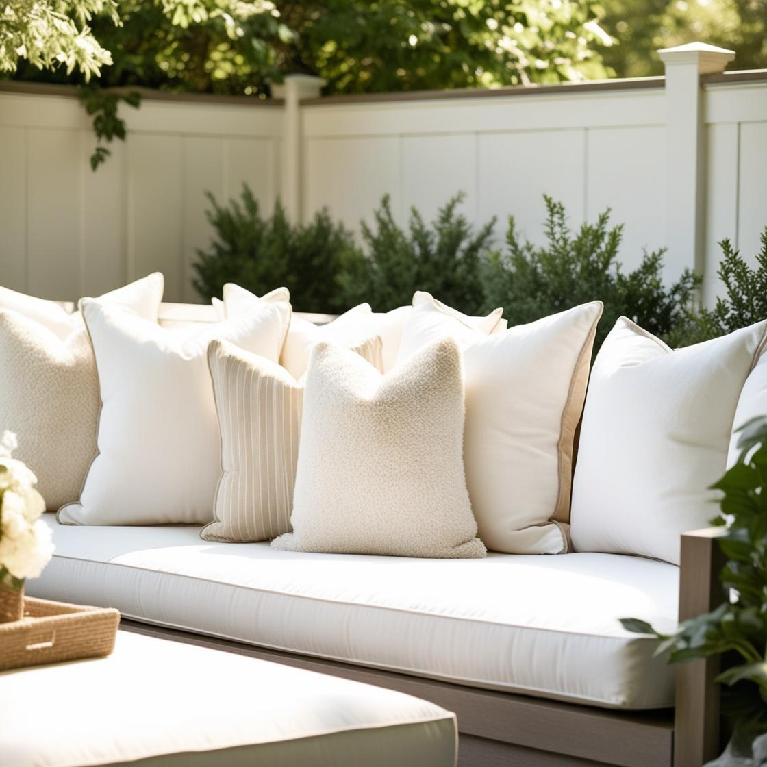 Can you wash outdoor cushions in the washing machine? 