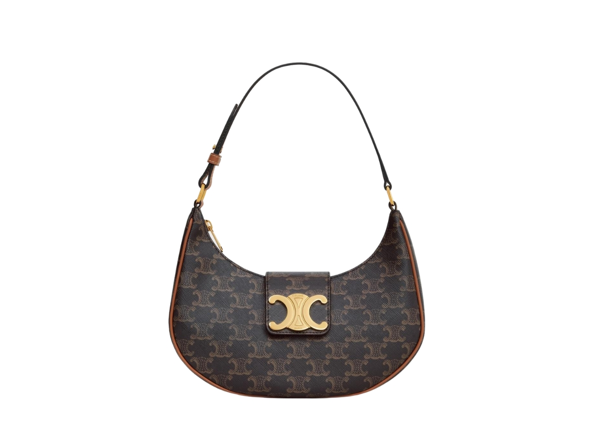 3. CELINE Ava Bag in Triomphe Canvas And Calfskin