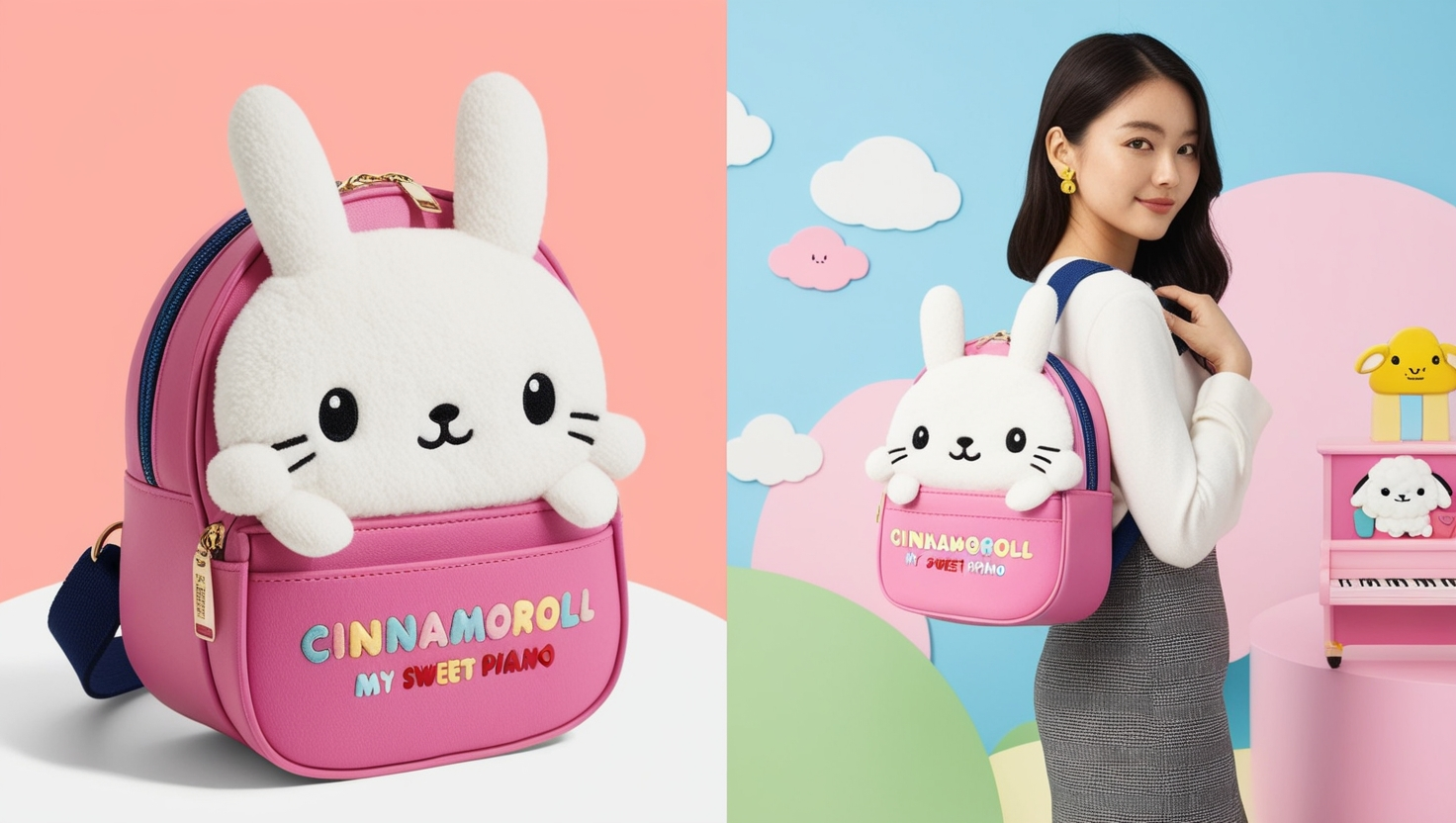 Cinnamoroll My Sweet Piano Huwahuwa Cupcake Bag