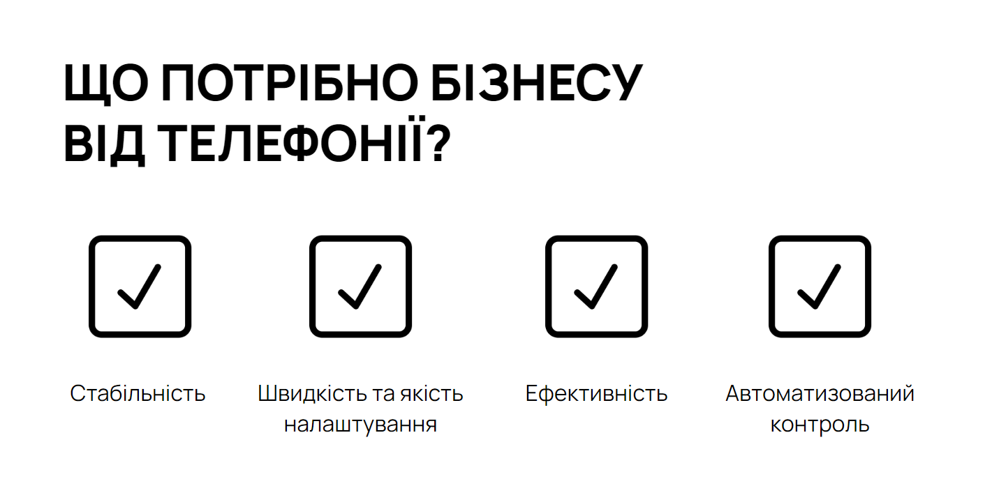 телефонія, що потрібно телефонії для бізнесу