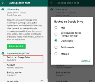 Se disinstallo whatsapp perdo le chat?