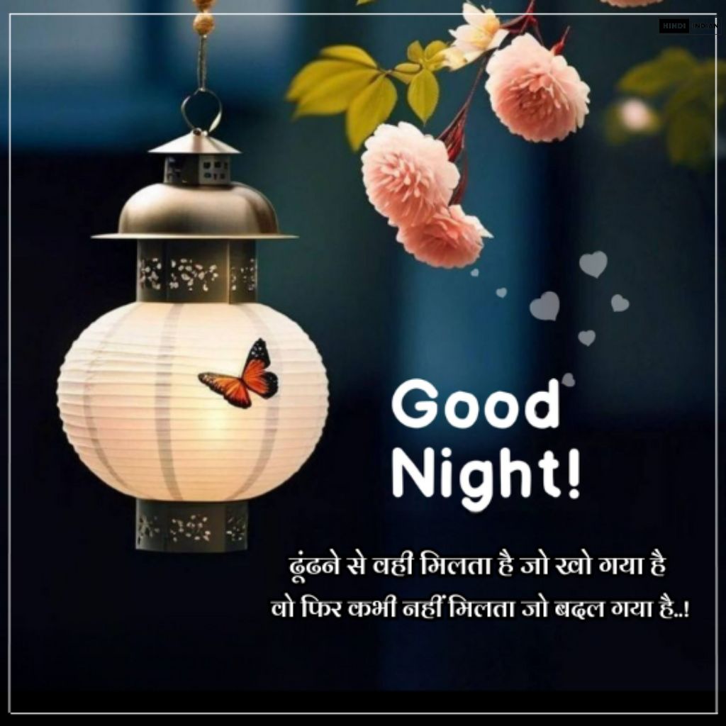 Good Night Quotes in Hindi [HD Photos] | शुभ रात्रि सुविचार