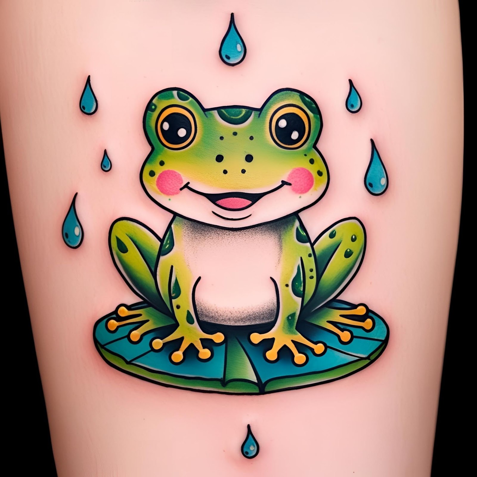 Frog Tattoo Cute

