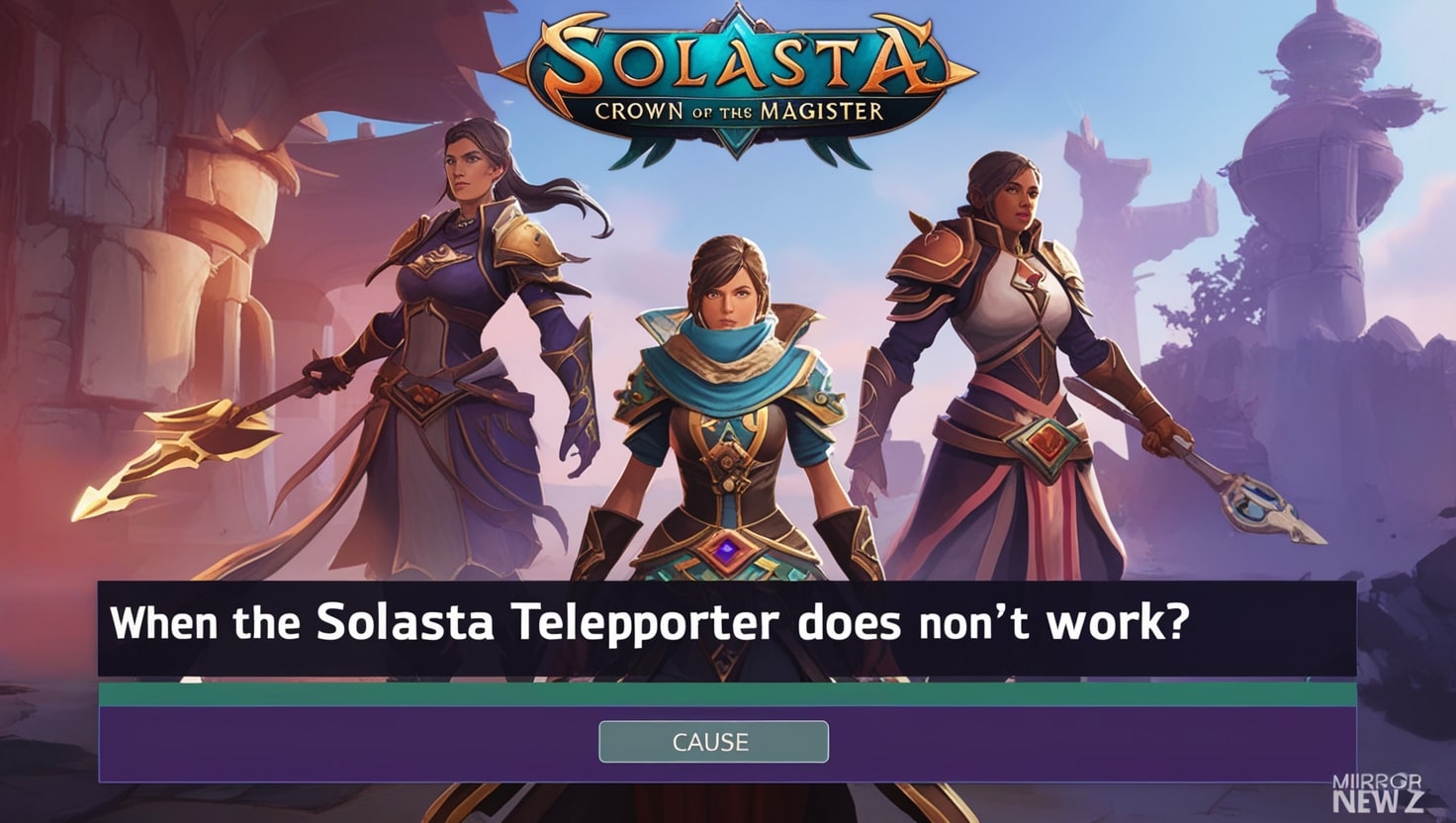 Solasta Teleporter Doesn't Work