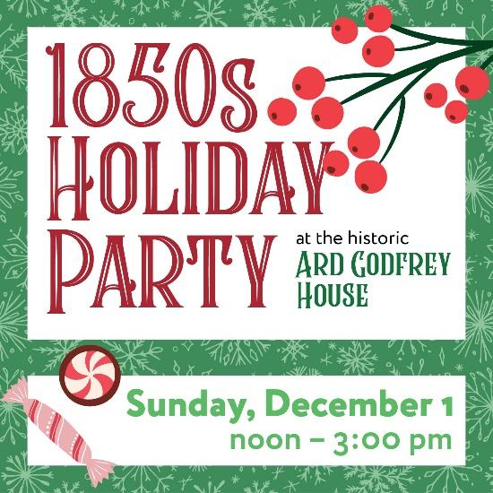 A poster for a holiday party Description automatically generated