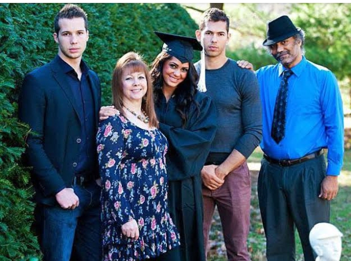 Eileen Tate with her family