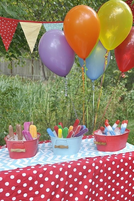 icecream outdoor birthday party idea