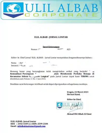 LoA jurnal palsu