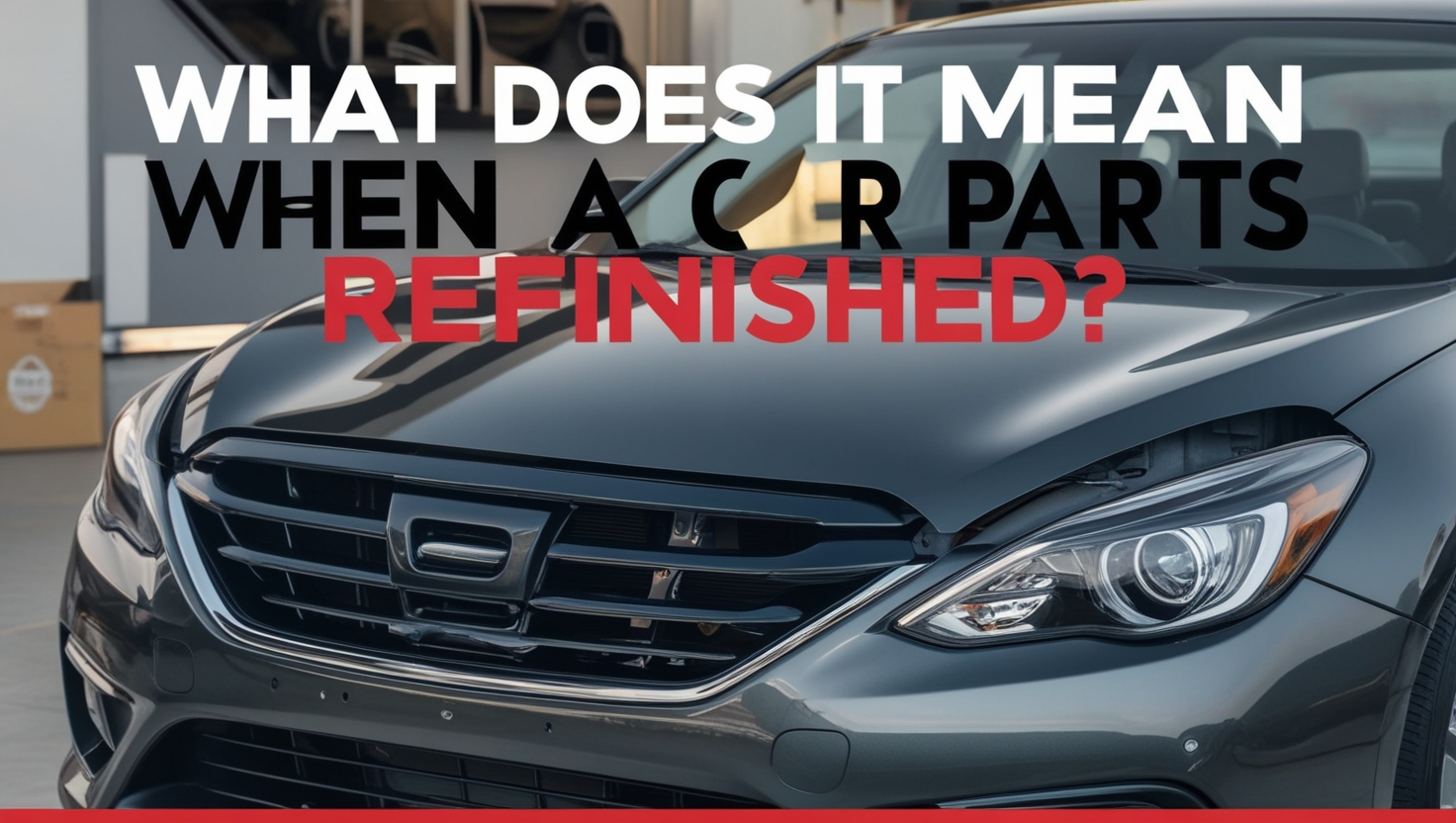 What Does It Mean When a Car Part Is Refinished
