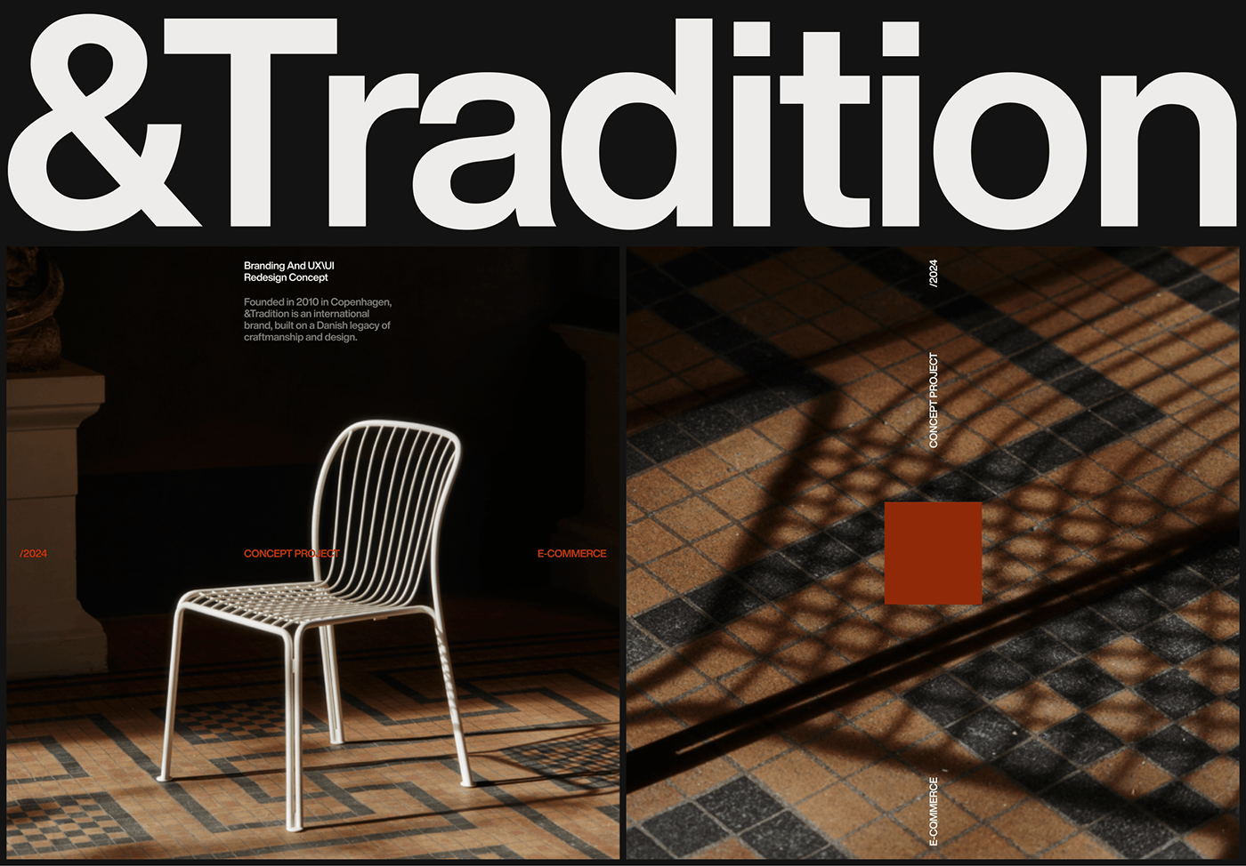 Image from the &Tradition's Branding and UI UX: Where Heritage Meets Modernity article on Abduzeedo