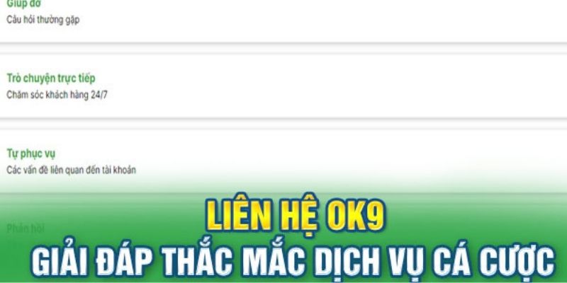 Liên Hệ Với OK9 - Những Phương Thức Tiện Lợi, Nhanh Chóng