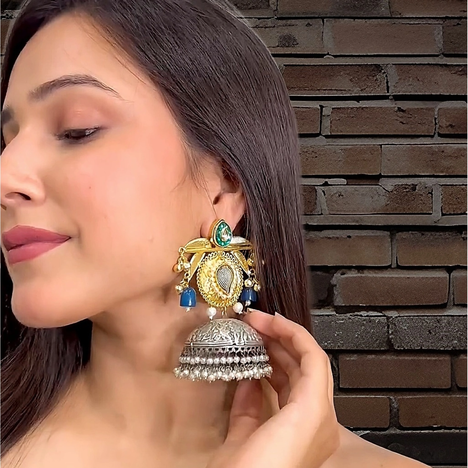 Bibbo Big Festive Jhumka Earring at The Label DG