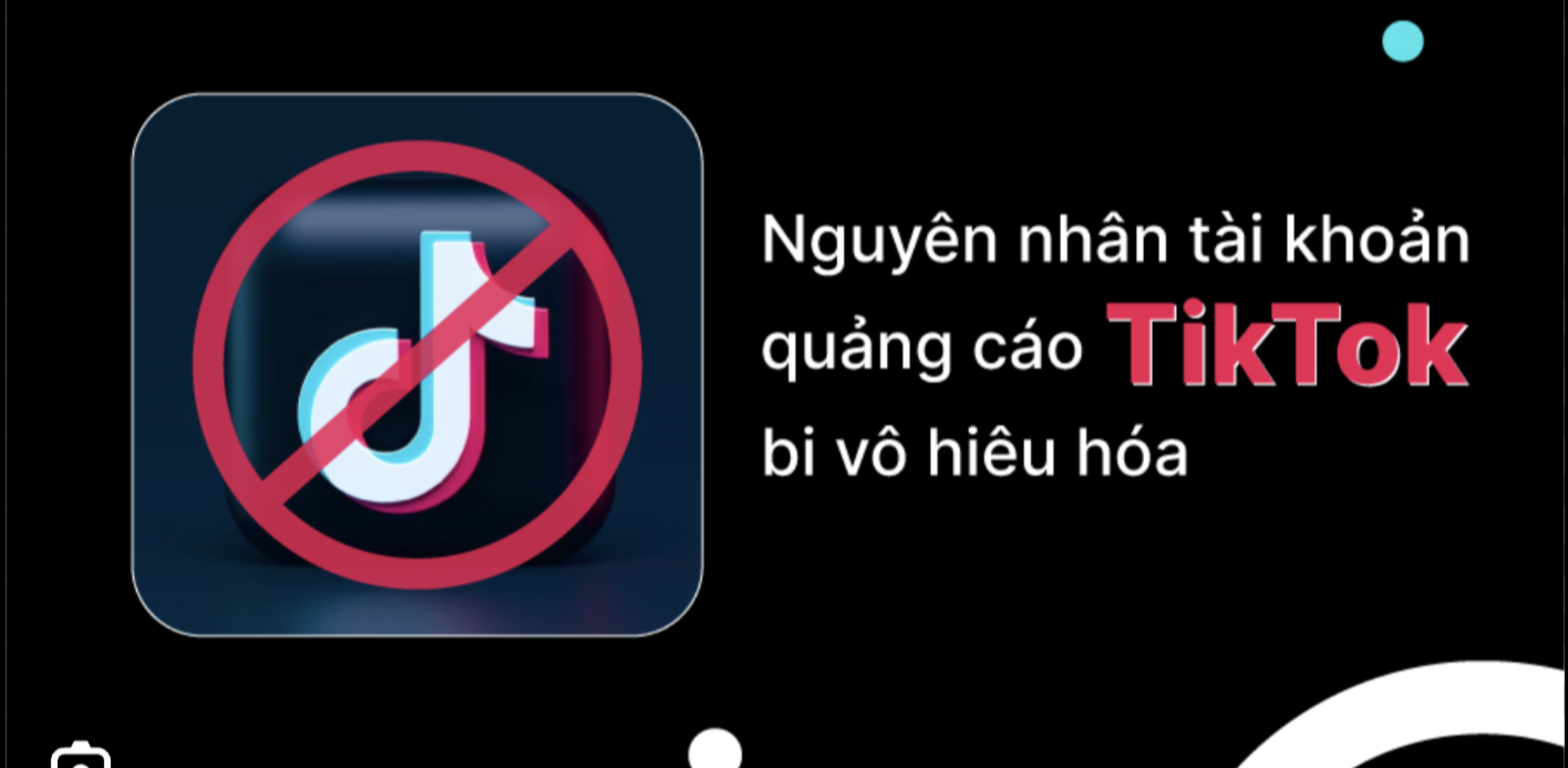 tài khoản TikTok bị vô hiệu hóa