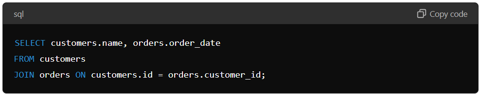 Combining data from multiple tables in SQL. 