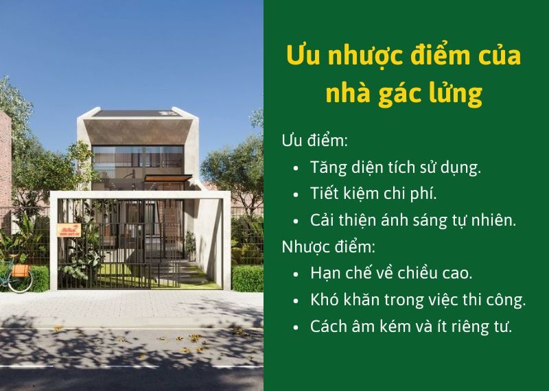 Uu nhuoc diem cua nha gac lung Nhat Tin