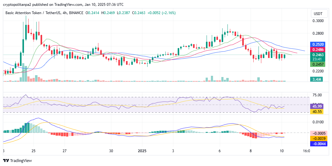 กราฟ BAT/USD แหล่งที่มาของภาพ: TradingView