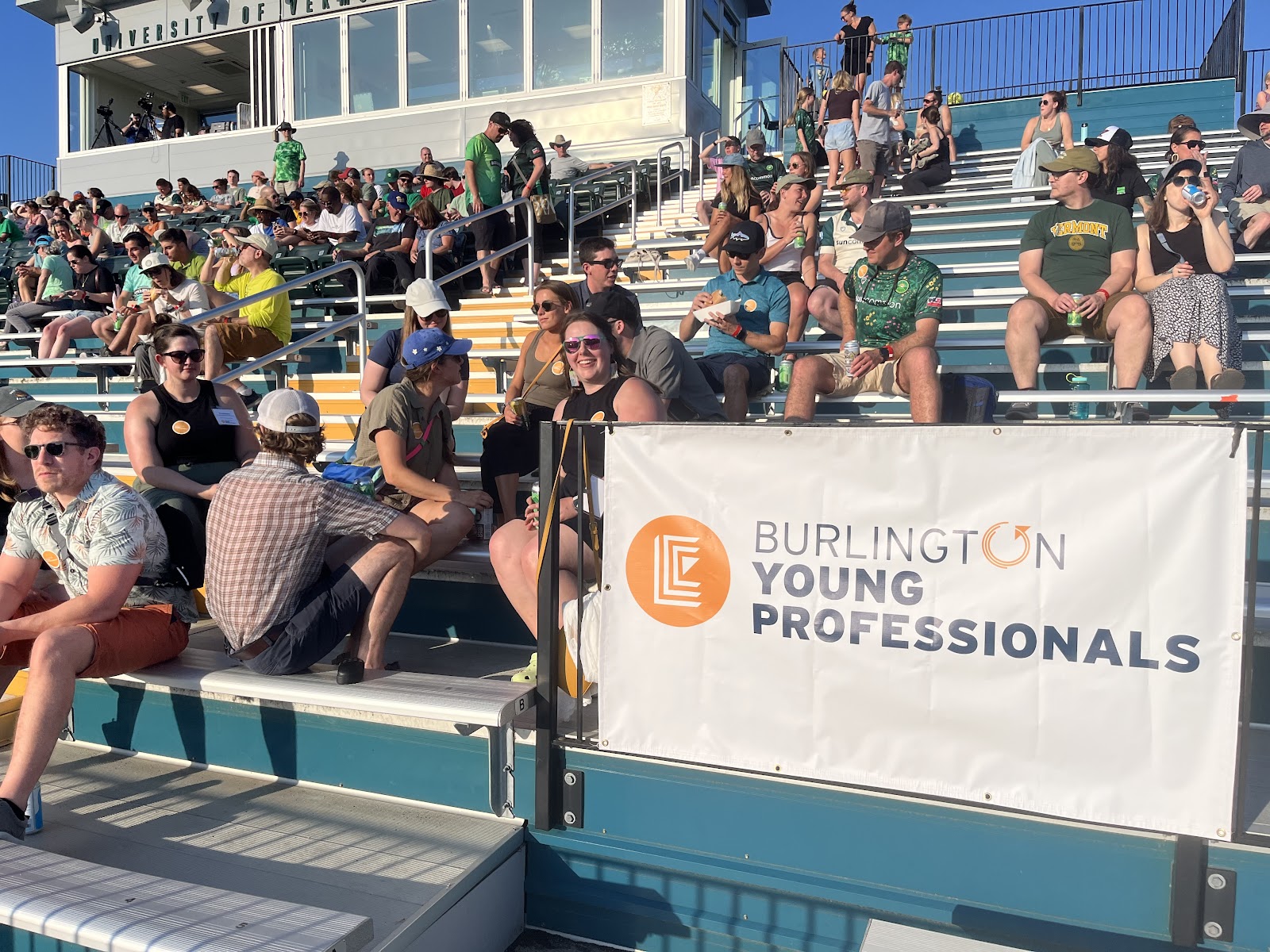 BYP members gather at a Vermont Green FC Soccer Match at Virtue Field in Burlington, VT Photolink: 
