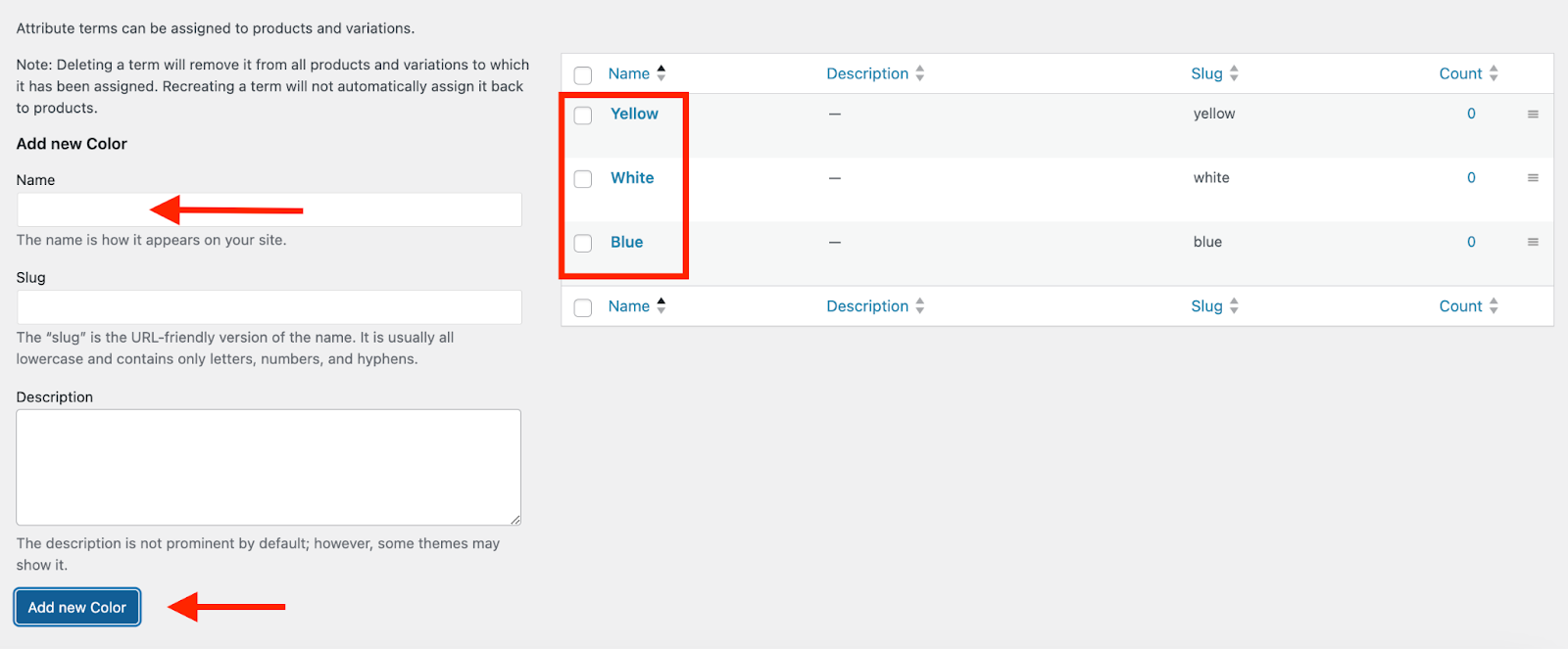 Adding values to an attribute