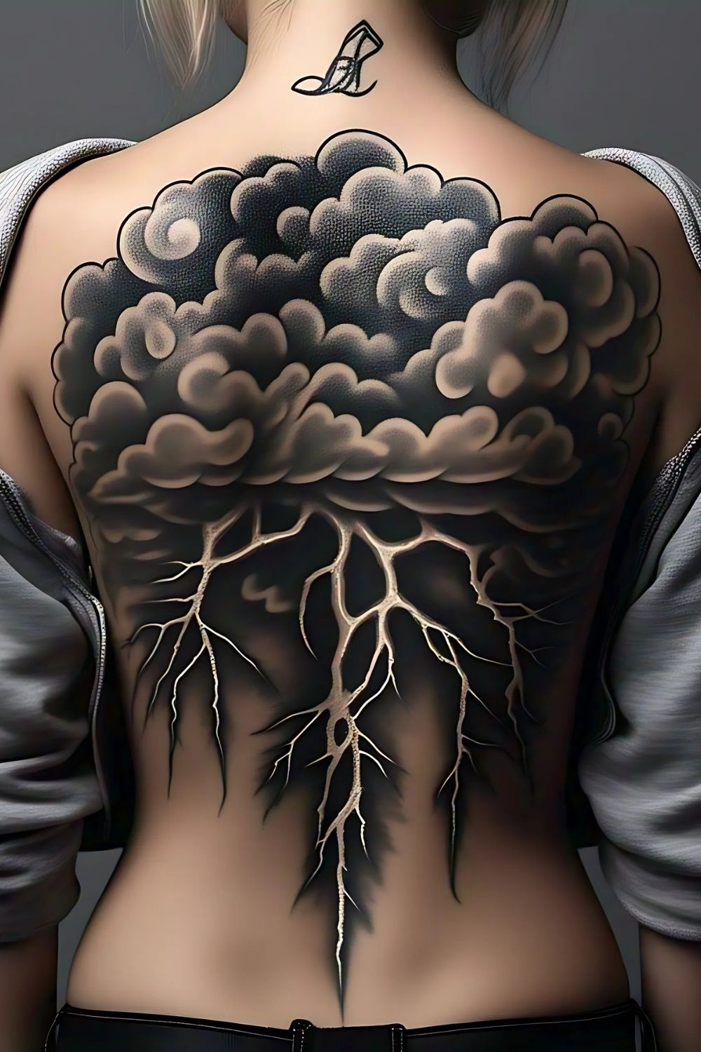 Thundercloud Tattoo Back