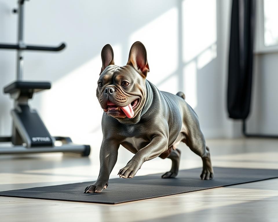 exercice pour bouledogue bleu français