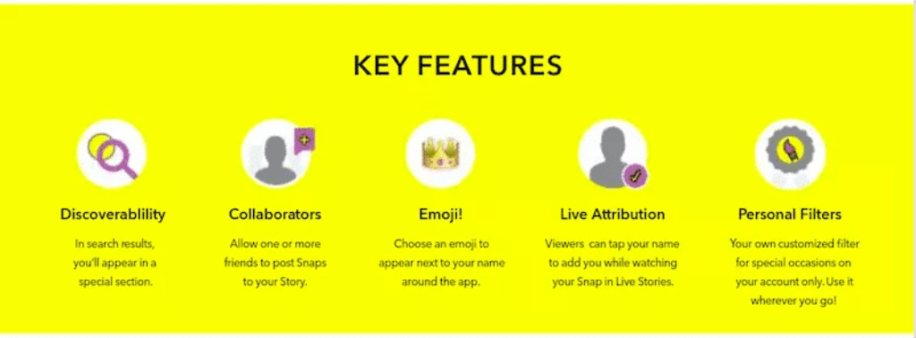 Snapchat Features 