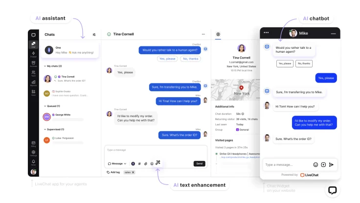 best social media customer service software livechat