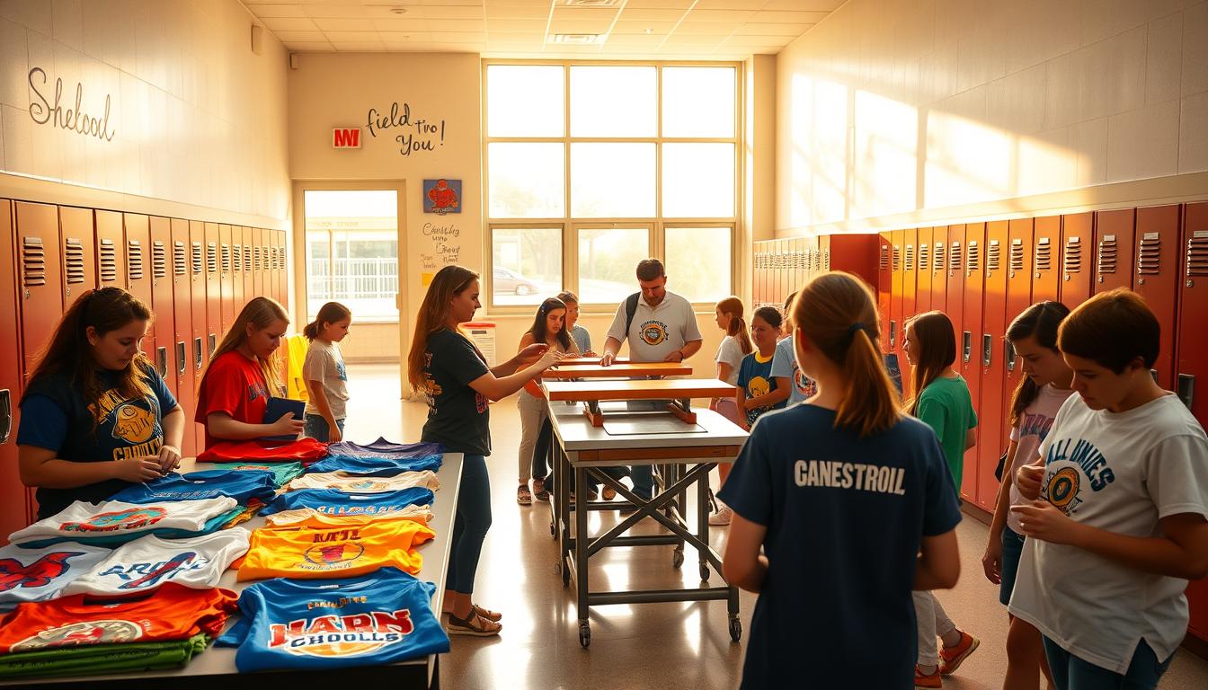 custom t-shirt printing for school trips