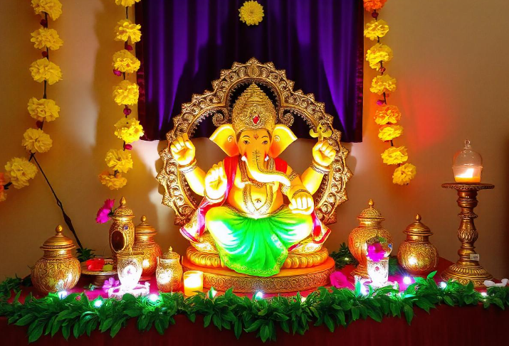 creative ganpati decoration