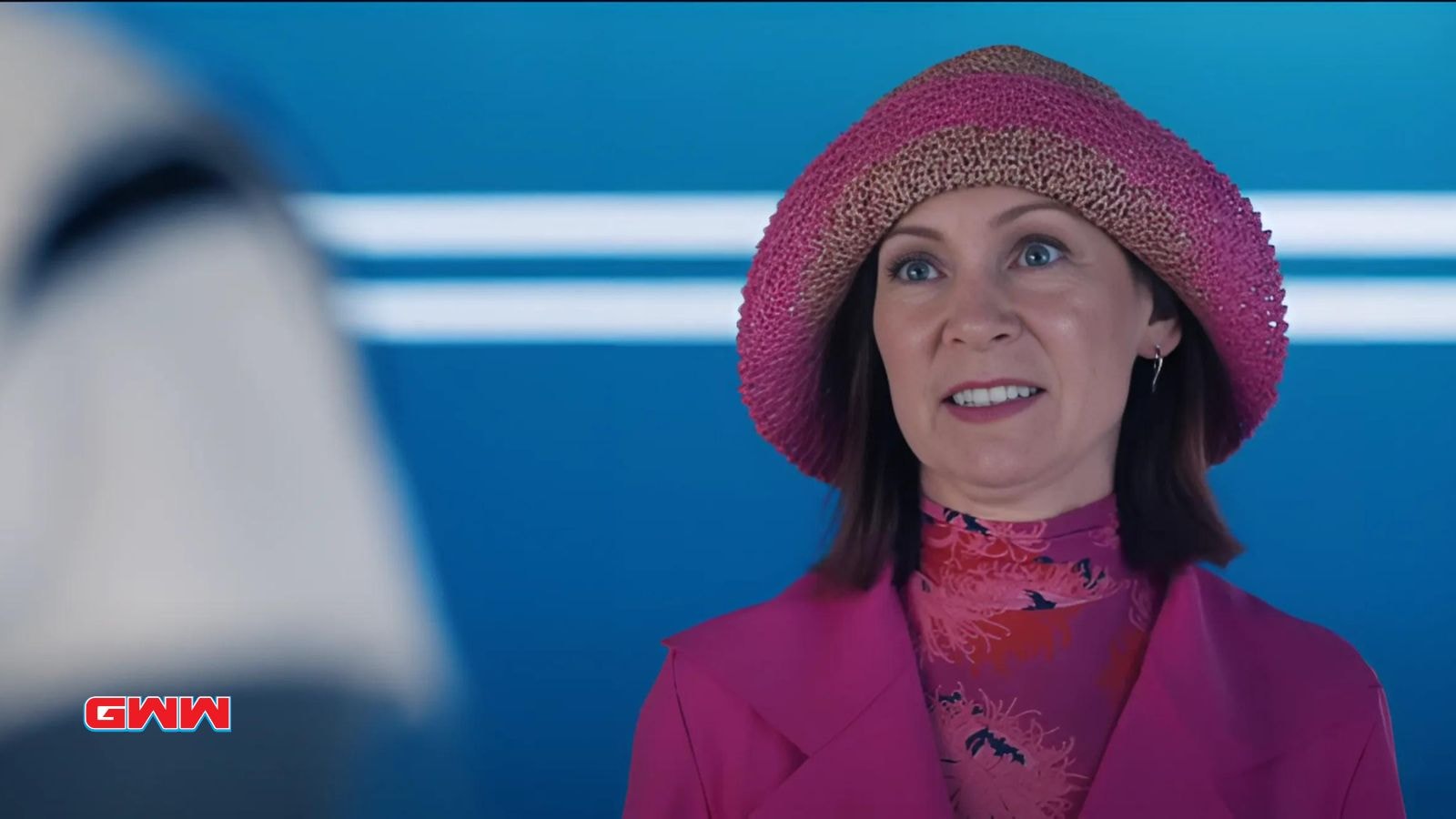 Elsbeth Season 2: Carrie Preston as Elsbeth Tascioni in pink outfit