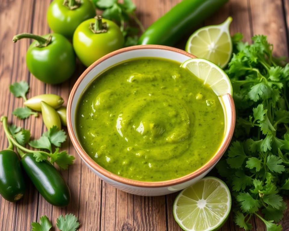 what is the green taco sauce called