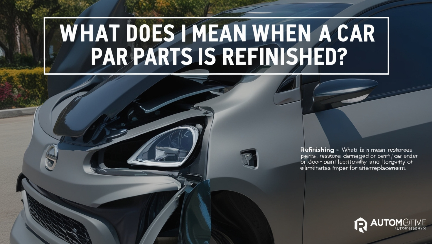 What Does It Mean When a Car Part Is Refinished
