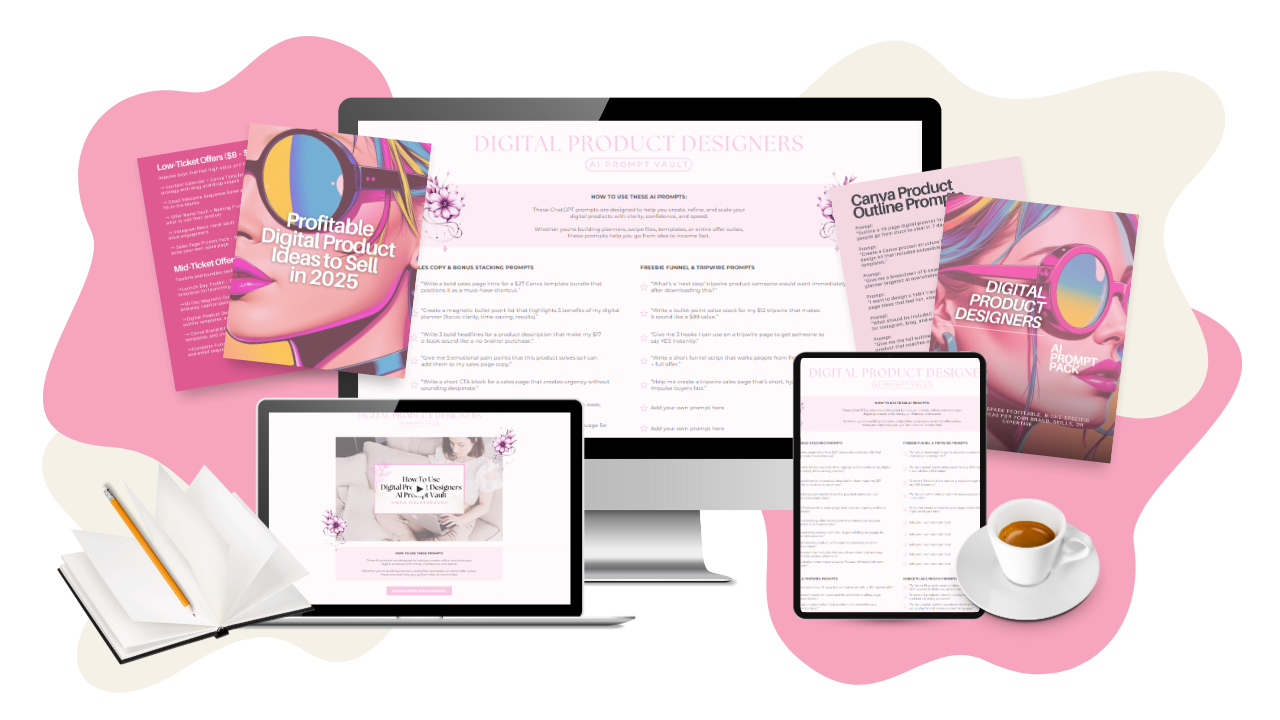 Digital product mockup