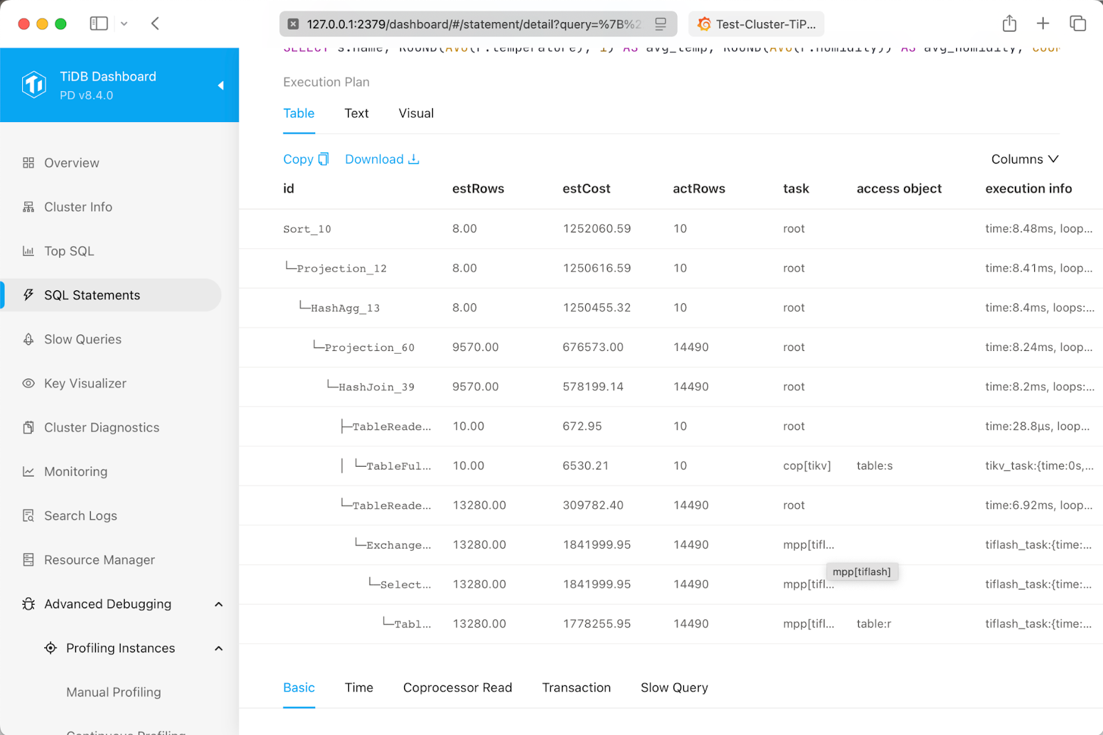 Query Execution Plan Accelerated by TiFlash