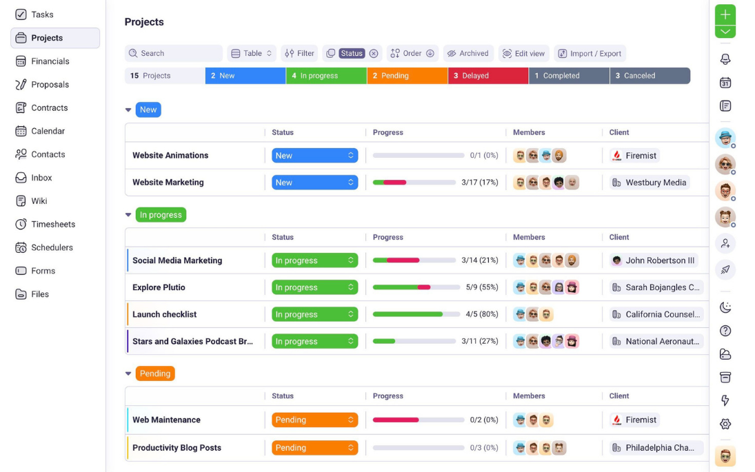 Plutio Project Management