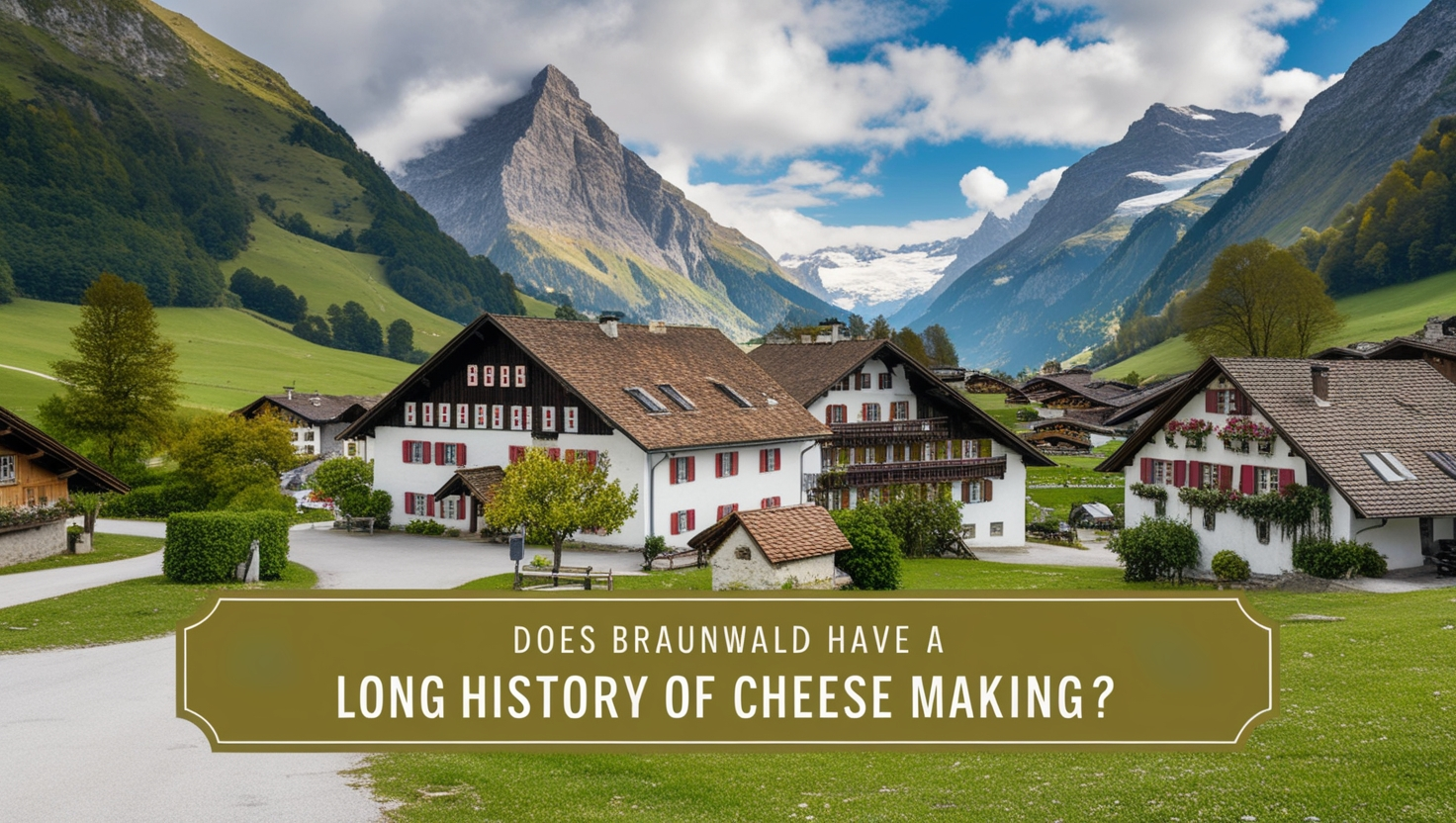 Does Braunwald Have a Long History of Chesse Making