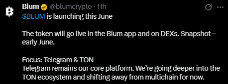 Blum TGE in June