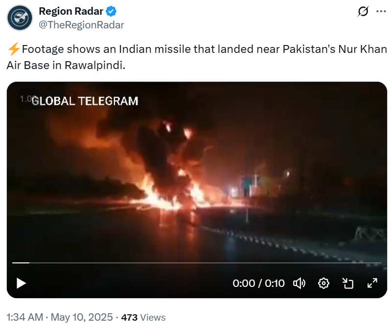 Old Video Falsely Shared as Aftermath of Indian Attack on Nur Khan Air Base