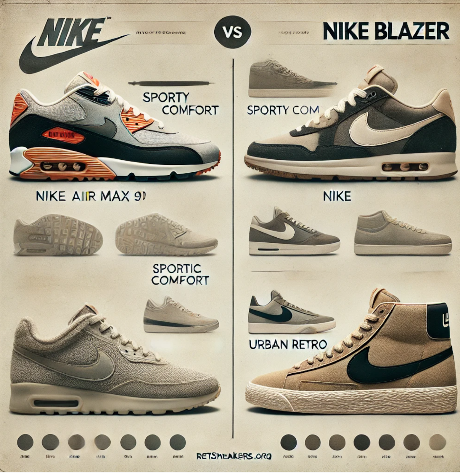 Air Max 90 vs. Blazer