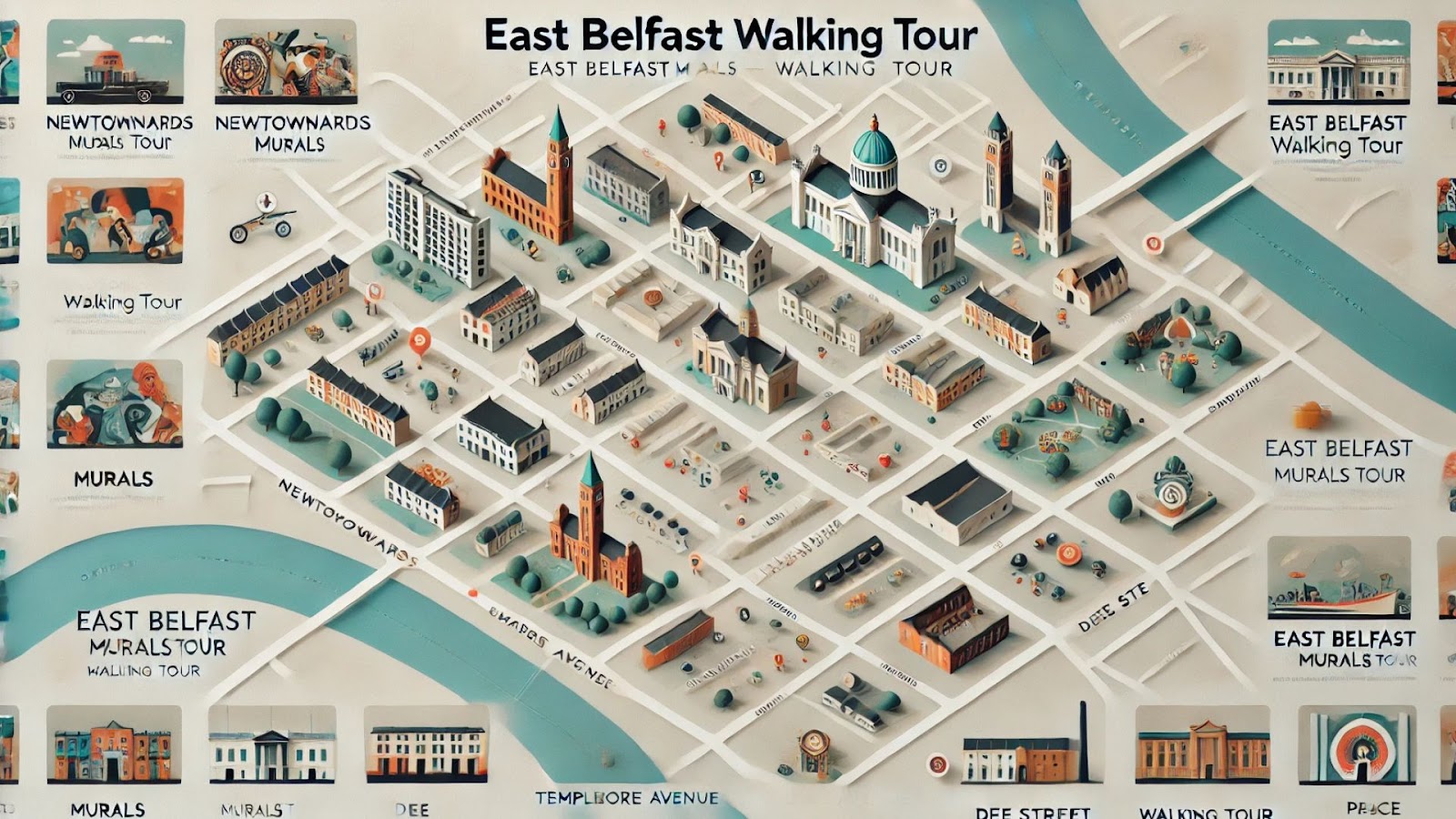 Belfast-Murals-Walking-Tour-Map