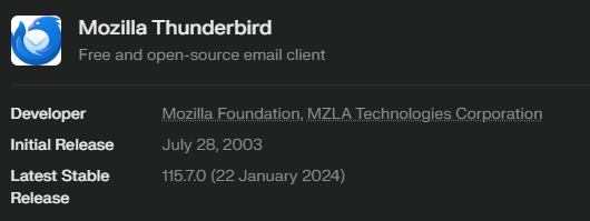 background of thunderbird