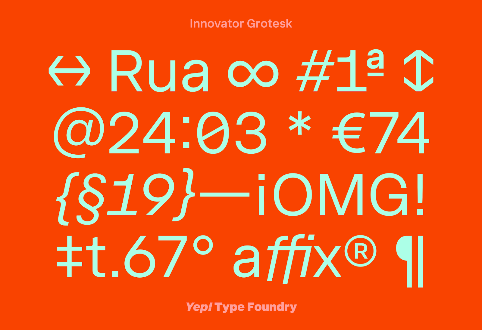 Image from the Innovator Grotesk: Typography for the Modern Designer article on Abduzeedo