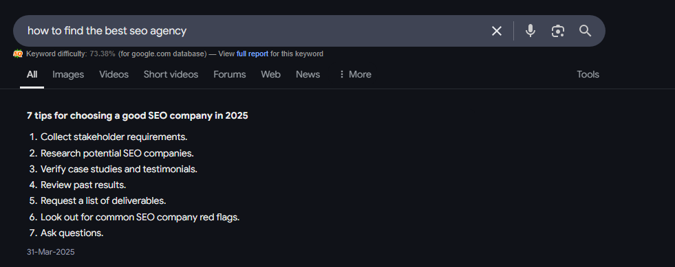 seo blog structure example