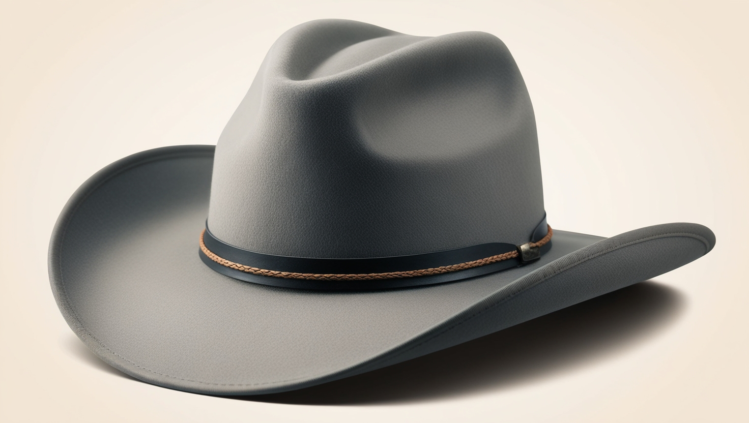 Style of Western Hat with Brim Parallel to Front