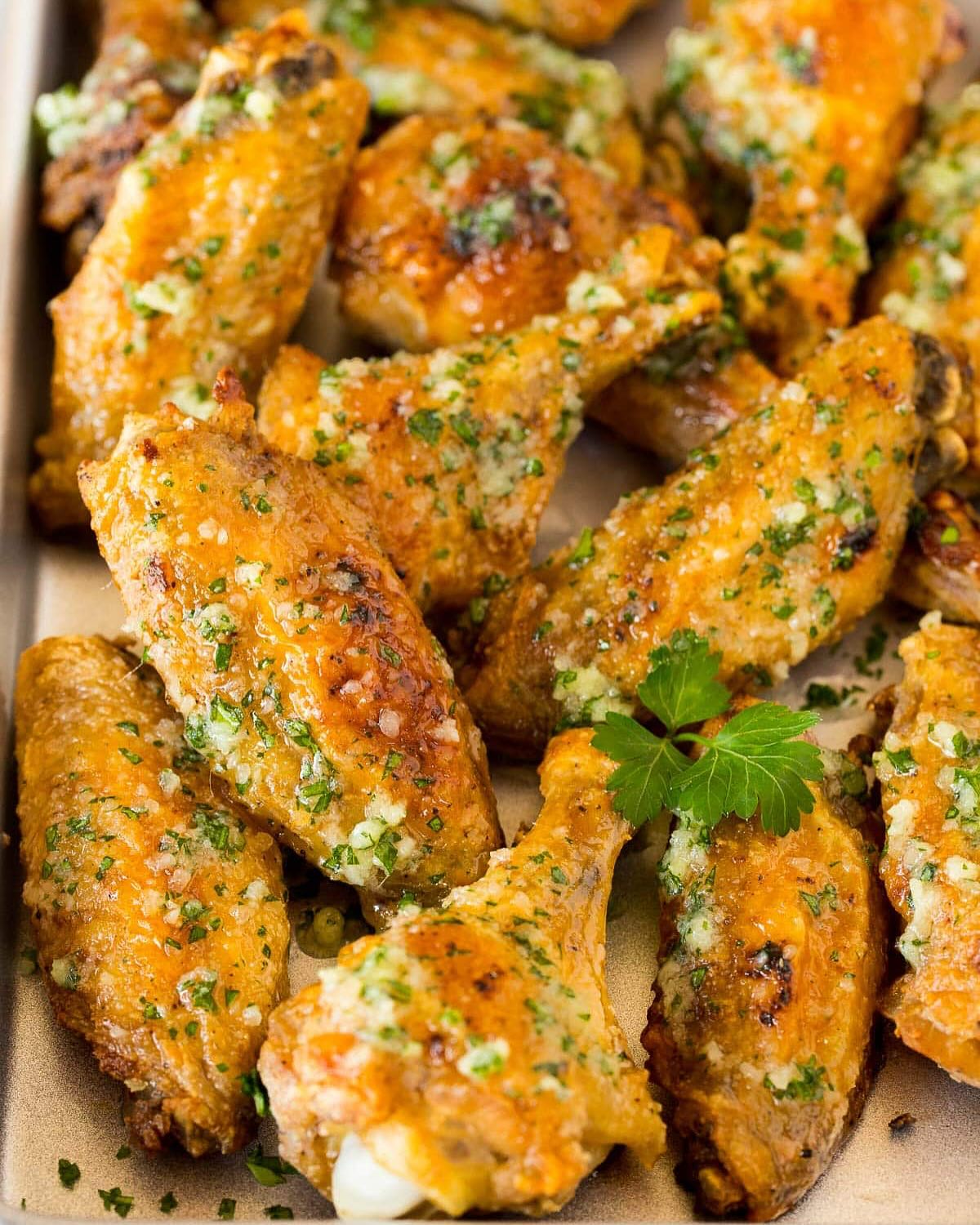 Garlic Parmesan Crispy Wings