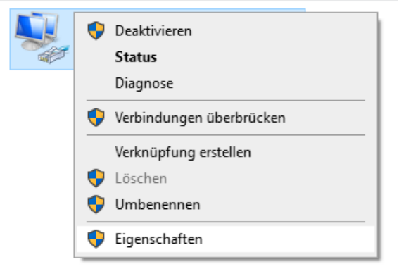 wählen Sie „Eigenschaften“