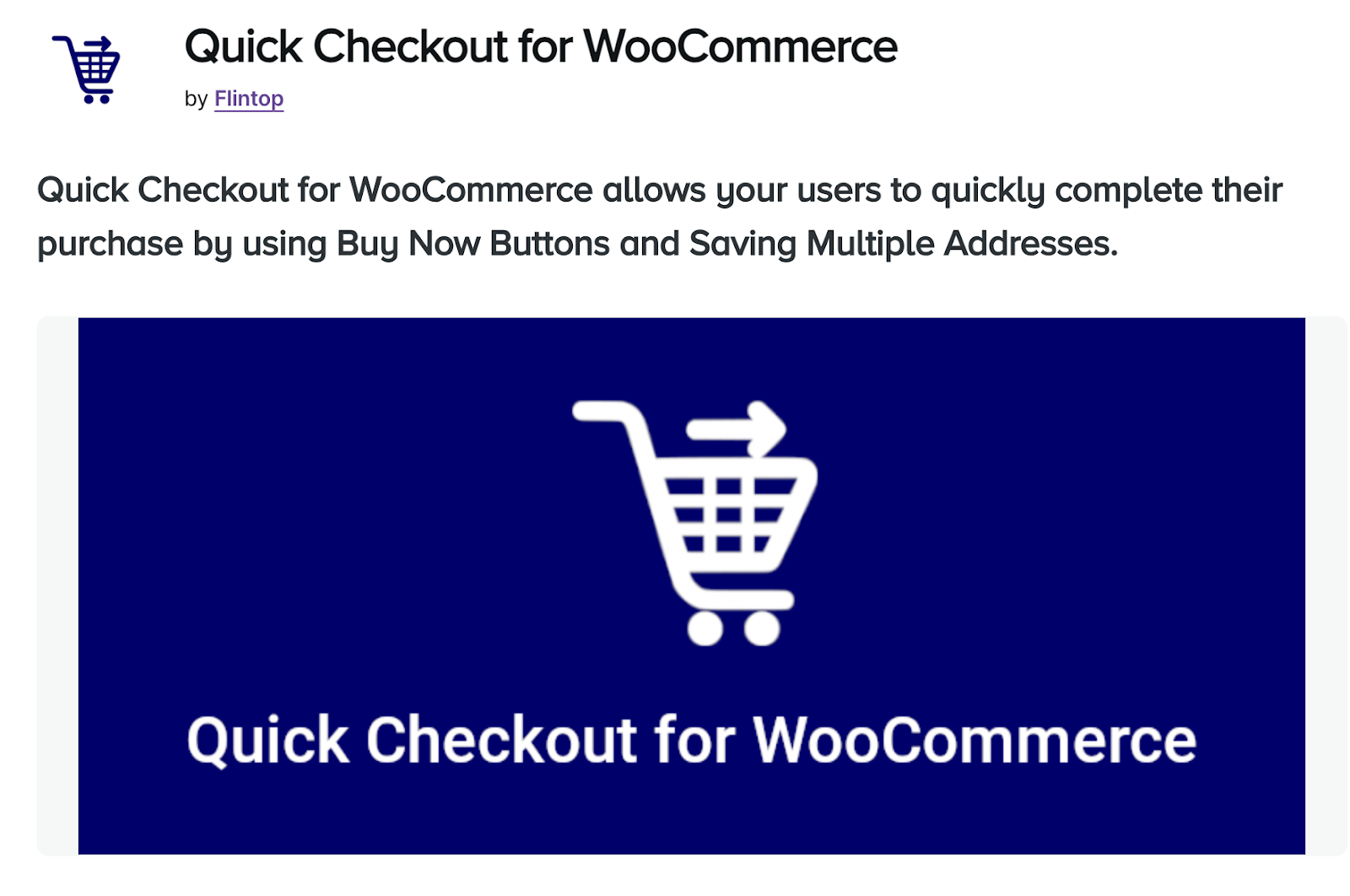 Quick Checkout for WooCommerce by Flintop