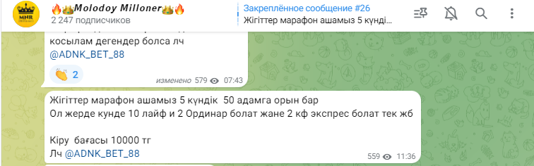 молодой миллионер телеграм