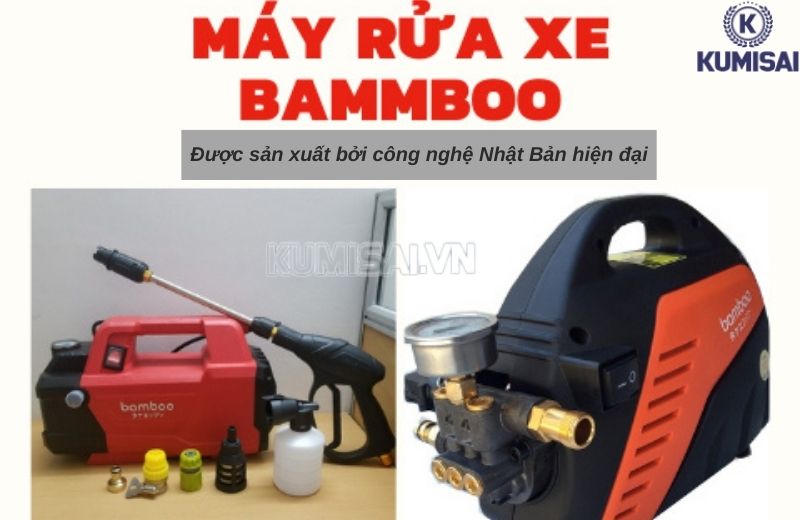 Máy rửa xe Bamboo được sản xuất bởi công nghệ Nhật Bản